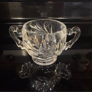 Vintage Indiana Glass Open Sugar Bowl Willow Pattern